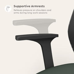 Interio by Godrej Curv Premium Mesh Wide Back Ergonomic Chair | Work from Home/Study Chair | 1-Year Warranty | Height Adjustable Chair | Heavy Duty PP Base | DIY Installation, Black