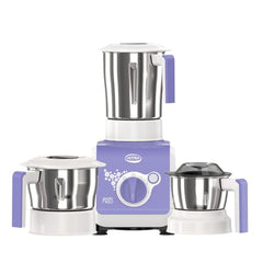 ULTRA Stealth neo MixerGrinder,750W,AISI304 Food Grade SS Jars &Blades,Serrated Stainless Steel Blades,Lesser noise,ABS Body,3Jars Small (0.5L),Medium (0.8L), Large(1.5L), 5Year Motor Warranty