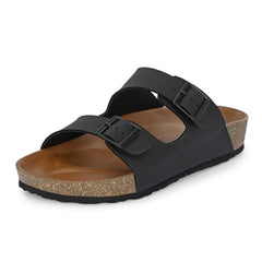 Centrino Sandals for Men | Berkin-Style Slip-On Casual Sandal with Open Toe Design |Lightweight On-Grip Sole for Outdoor Wear|Men Open Toe Buckle Strap Sandals| Summer Slip-On Slipper|Perfect For Monsoon Rainy Season NAVY 13 UK(7313)