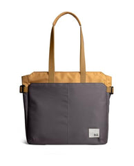 DailyObjects Recycled PET Dual Color Key Tote Bag For Women & Girls | Stylish Ladies Purse for Everyday Essentials | Fits any Laptop Upto 15.6 Inch | Padded Laptop Compartment - (Charcoal-Kelp)