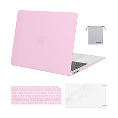 MOSISO Compatible with MacBook Air 13 inch Case 2021-2018 Release A2337 M1 A2179 A1932, Plastic Hard Shell&Keyboard Cover&Screen Film&Storage Bag for MacBook Air 13.3 inch Case, Deep Teal