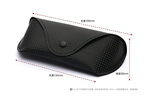 SYGA Leatherite Sunglasses Case For Men And Women Portable Spectacles Pouch, Black