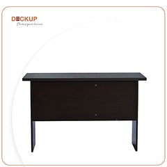DeckUp Plank Giona Engineered Wood Study Table and Office Desk (Walnut and White, Matte Finish)