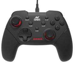Ant Esports GP115 Wired Gamepad for PC,Laptop,PS3,Android TV &Media Box|USB Gaming Controller with Turbo Function|XInput DInput Support|Dual Analog Sticks|Plug & Play|Steam Compatible|Gamepad-Black