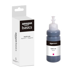 Amazon Basics Compatible Ink Refill Kit for Epson L130,L360,L380,L361,L565,L210,L220,L310,L350,L355,L365,L385,L405,L455 and L485 Printers | Vivid Color Matching Multi-Color Pack(C/M/Y/Bk - 70g x 4)