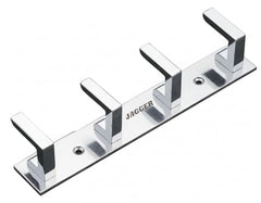 JAGGER JAG334 Wall Mounted Stainless Steel Wall Hooks for Hanging Cloth/Towel Hangers/Door Hangers/Hook Rail/Bthroom Hanger [ Combo Pack of 2 ] (Black, 6 PIN Hook)