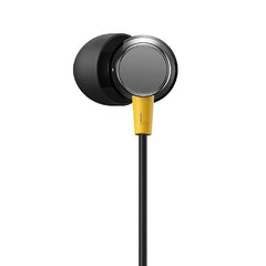 Buds 3 for Realme Wired in Ear Earphones with Mic, 9mm Bass Boost Driver, Tangle-Free Braided Cable, 3.5mm Audio Jack and One-Button Remote (Black)