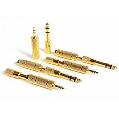 LipiWorld® Headphone Adapter 6.35mm Male to 3.5mm Female and Audio Stereo Plug 3.5mm Male to 6.35mm Female (Available Color 6 Pieces Combo)