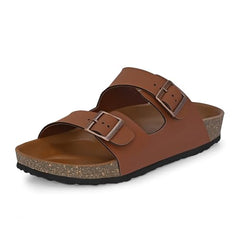 Centrino Sandals for Men | Berkin-Style Slip-On Casual Sandal with Open Toe Design |Lightweight On-Grip Sole for Outdoor Wear|Men Open Toe Buckle Strap Sandals| Summer Slip-On Slipper|Perfect For Monsoon Rainy Season NAVY 13 UK(7313)