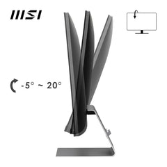MSI Modern MD271UL, 27 Inch (68.58 cm), IPS Panel, 4K UHD 3840 x 2160, Silver, Eye-Friendly Screen, 99% DCI-P3/139% SRGB, 2X HDMI 2.0b, DP 1.2a, USB Type-C 65W PD Monitor