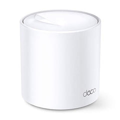 TP-Link Deco X20(1-Pack) AX1800 Whole Home Mesh Wi-Fi System, Next-Gen Wi-Fi 6, ODFMA, MU-MIMO, HomeCare Build-in Antivirus, Parental Control, Compatible with Alexa (Covers Up to 2200 sq ft)