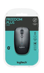 Logitech M557 Bluetooth Wireless Side-to-Side Scrolling, and Right or Left Hand Use Mouse with Apple Mac or Microsoft Windows Computers and Laptops, Grey