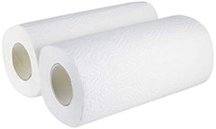 Amazon Brand - Presto! 2 Ply Kitchen Tissue Paper Roll | 720 Pulls | 60 Kitchen Towels X 12 Rolls | Soft And Highly Absorbent | 100% Natural Virgin Cellulose Fiber