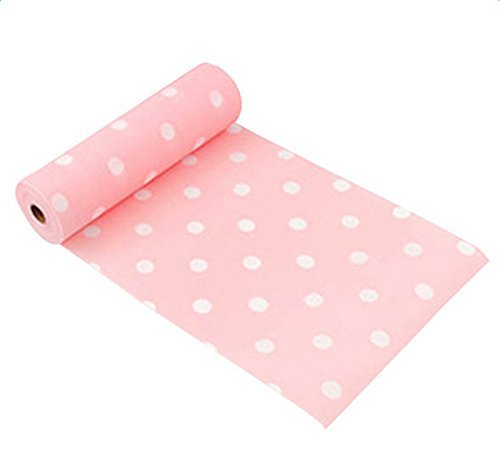 Syga Non - Slip Environmental Protection Printing Drawer Wardrobe Moisture and Dust Mildew Pad Antibacteria Waterproof Mats, 30x500cm (Light Pink)