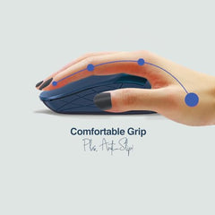 FINGERS SuperHit Wired Mouse with Advanced Optical Technology (Lightweight | Trendy Dual-Tone Design | Works Well with Windows, macOS, Linux) (Royal Blue)