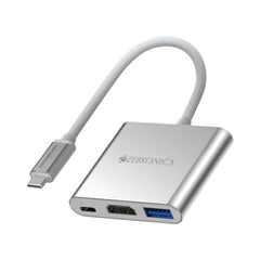 ZEBRONICS 180HB USB HUB, 3 Ports, USB 3.0, Transfer Speeds Upto 5 Gbps, Lightweight Design, Multi OS Compatible, Plug and Play