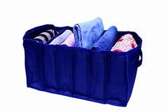 VR ATULIT BY CHOOSY 12 Flap Saree Bag | Clothes Storage Bag for Sarees, Blankets | Large Storage Bag for Clothes with Transparent Zip Covers | Foldable Quilted Bag Organizer with Handle for Wardrobe