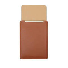 ENTHOPIA 13 to 14 Inches Folio Laptop Case Cover Vegan Leather Compatible for MacBook, Lenovo, Hp, Dell &Other Notebooks - Plain Cork