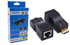 SANCY HDMI Extender Over Cat5e/Cat6 – Full HD 1080P & 4K Support, Signal Booster Transmitter Receiver Kit, Up to 20m Range for HDTV, PC, PS4, STB