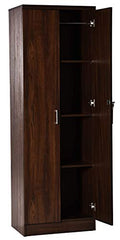DeckUp Plank Cove 2-Door Engineered Wood Wardrobe with Mirror (Wotan Oak and White, Matte Finish)