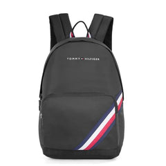 Tommy Hilfiger Unisex Roselle Plus 20L Laptop Backpack - Burgundy & Navy with Trolley Strap - Ideal for College, Work & Travel