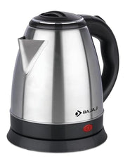 Bajaj KTX 1.8 Litre DLX Electric Kettle | 1350 Watts Kettle with Stainless Steel Body | Cordless Operation | Auto Shut-off Mechanism | 2-Yr Warranty 【Black】