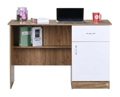 DeckUp Plank Uniti Engineered Wood Study Table and Office Desk (Bavarian Beech, Matte Finish)