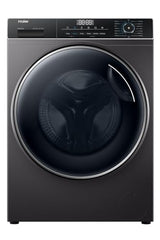 Haier 8 Kg 5 Star Inverter Direct Motion Motor Fully Automatic Front Load Washing Machine (HW80-IM1479CS8U1, 525 Super Drum, Puri Steam, Dark Jade Silver)
