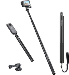 120 cm Selfie Stick for Insta 360, ULANZI MT-58 Monopod for Action Cam, Extendable Handheld Pole Stick Monopod Compatible with Gopro Hero 10/9/8/7 Insta360 One XR/RS/GO 2 DJI Osmo Action