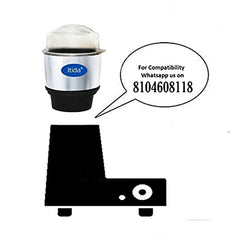 Bajaj Mixer Grinder Suitable - ITIDA Chutney jar 400ML(Black), Stainless Steel, Brand- ITIDA
