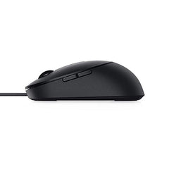 Dell Pro MS3220 Wired Mouse, Adjustable DPI at 400,800 (Default),1600, 3200, Scrolling Wheel, 5 Buttons, USB 2.0, 0.21 lb., Work Faster, Black
