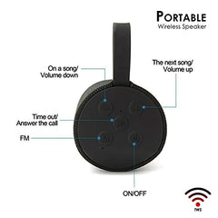INVICTO Portable Bluetooth Speaker with USB/Micro SD Card/AUX/Mic Multimedia Speaker