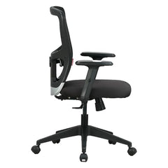 Featherlite ''Astro'' Mesh Home & Office Ergonomic Chair with, Adjustable Lumbar Support, Adjustable Armrest & DIY (High Back, Black)
