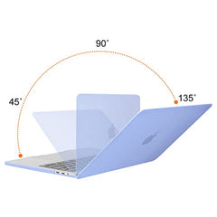 MOSISO Compatible with MacBook Pro 13 inch Case M2 2025, 2024, 2023, 2022-2016 A2338 M1 A2251 A2289 A2159 A1989 A1708 A1706, Plastic Hard Shell&Keyboard Cover&Screen Film&Storage Bag, Serenity Blue