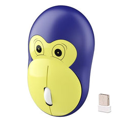 Lomiluskr Cute Cat Wireless Mouse, Lightweight Soundless Mice, 2.4G Wireless Mice, Candy Colors, Kawaii Mouse for Girls and Kids (Purple)