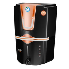 AQUA D PURE 4 in 1 Zinc + Copper + Alkaline Ro Water Purifier With Inbuilt TDS Adjuster, RO, UV, UF and Auto Shut Off Function, 12L, 10 Stage Purification Method, Black
