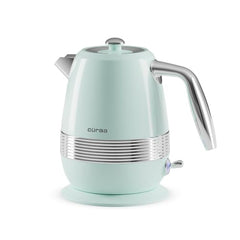 CÜRAA Retro Electric Kettle 1.8 Litre | Water Kettle Electric with 304 Stainless Steel Body, Auto Shut-Off, Detachable Lid, Dry-Boil Protection, 360° Base & Cool-Touch Handle | Green | 2000 W