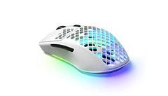 SteelSeries Aerox 3 Wireless Gen 2 - Ultralight 68g Gaming Mouse, 4K Polling, 26K DPI Optical Sensor, 200 Hours Battery Life, IP54, 80 Million Clicks, RGB, Pure PTFE Gliding Feet, Shadow
