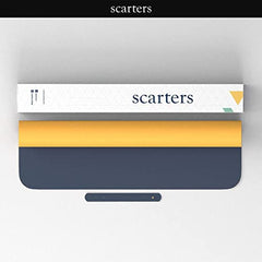Scarters Desk Mat & Extended Mouse Pad 90x45cm | Reversible, Blue & Yellow