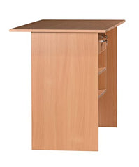 DeckUp Plank Giona Engineered Wood Study Table and Office Desk (Walnut and White, Matte Finish)