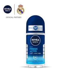 Nivea Woody Fresh Active Roll On For Men, Anti-Perspirant, 50 Ml & Men Body Wash, Deep Impact, 3 In 1 Shower Gel For Body, Face & Hair, With Microfine Clay, 250 Ml
