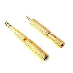 LipiWorld® Headphone Adapter 6.35mm Male to 3.5mm Female and Audio Stereo Plug 3.5mm Male to 6.35mm Female (Available Color 6 Pieces Combo)