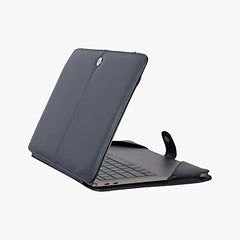ENTHOPIA 13 to 14 Inches Folio Laptop Case Cover Vegan Leather Compatible for MacBook, Lenovo, Hp, Dell &Other Notebooks - Plain Cork