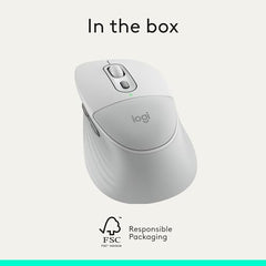 Logitech Signature Comfort Plus M850 L Wireless Mouse, Bluetooth Mouse with Palm Cushion, Silent Clicks, 24-Month Battery, Customizable Buttons, for Windows, Mac, iPad - Graphite