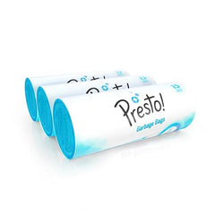 Amazon Brand - Presto! Garbage Bags | Large | 90 Count | 15 Bags X 6 Rolls | 24 X 32 Inches | For Dry & Wet Waste | Black