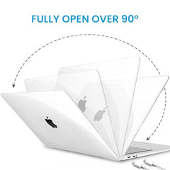 ZORBES® Laptop Cover 13.3 Inch for MacBook Air M1 A2337 A2179 A1932 Mac Book Air 13 Inch Case Compatible with Apple 2020 2019 2018 Release Waterproof Clear Plastic Hard Shell Case Cover Protector