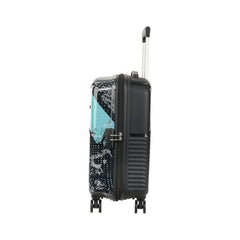 Kamiliant by American Tourister ATHER | Printed Trolley Bag Set of 3 (55+68+79 cms) for Travel|Hard Case Polypropylene (PP) Suitcase|360° 8-Wheel Spinner Luggage Trolley|Combination Lock | Black
