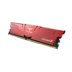 TeamGroup T-Force Vulcan Z 8GB 3200MHz (3200MT/s) CL16 Grey DDR4 UDIMM Desktop Gaming Memory, Metal Heatsink, Supports XMP 2.0, Compatible with Intel/AMD CPU, High Performance, Low Latency RAM Module