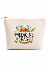 DRUDRAYA Canvas Charger Pouch | Printed Storage Zipper Bag (Pack of 1)