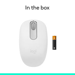 Logitech M196 Compact Ambidextrous Bluetooth Wireless Mouse - Off White